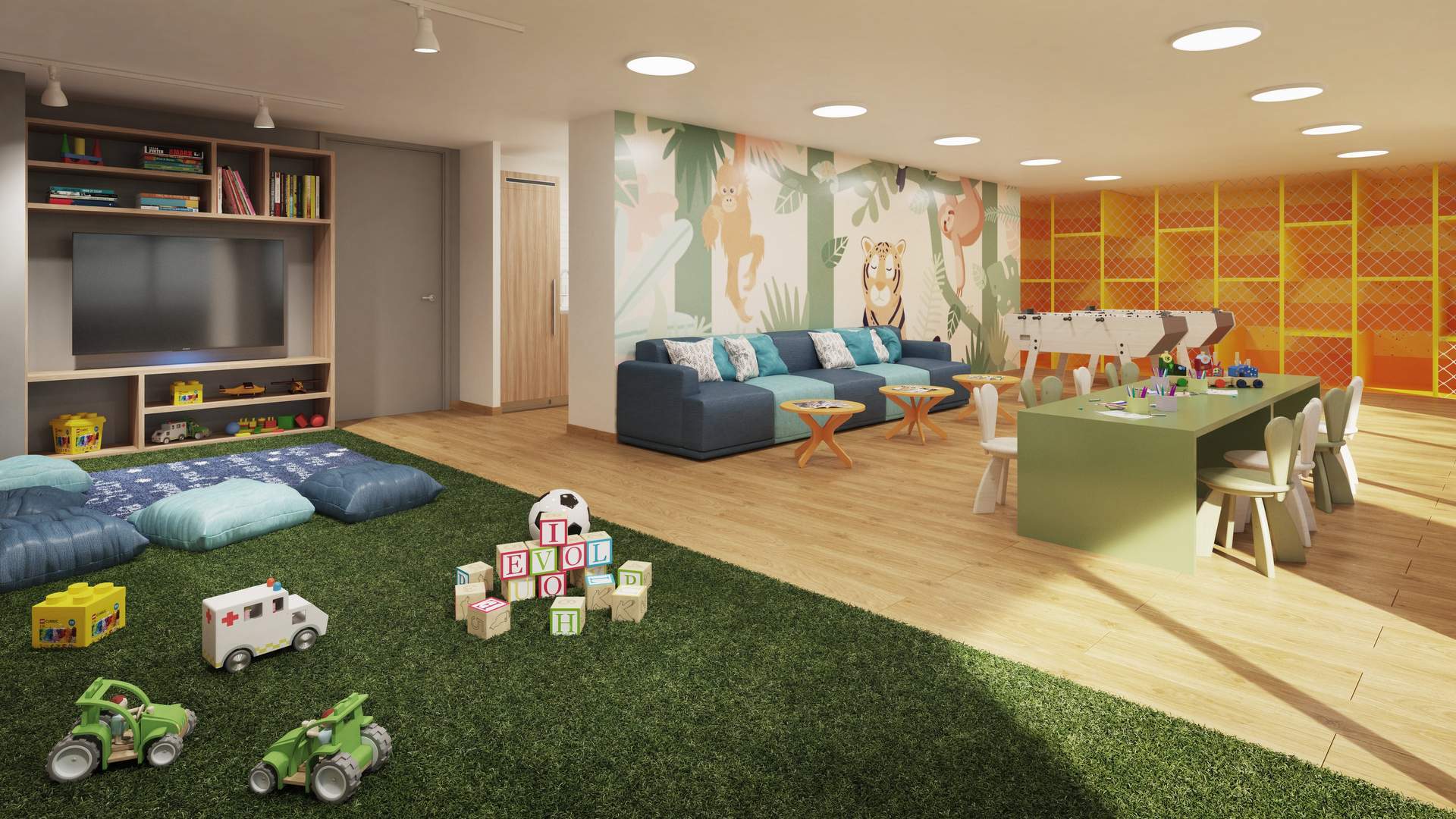 Departamento con niños: ¿cómo hacer una sala común infantil?